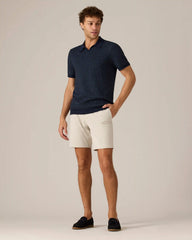 Johnny Collar Polo -- Sky Captain/Stormy Sea Green