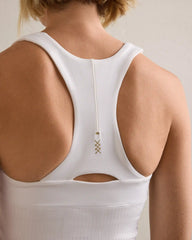 LightSpeed Court Longline Bra -- Snow White