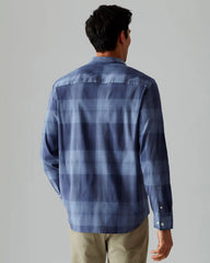 Lightweight Button Down -- Blue Plaid
