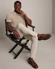 Mercer Knit Polo -- Bone