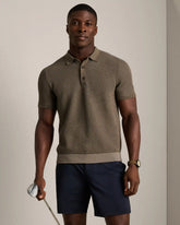 Mercer Knit Polo -- Smokey Olive