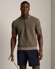 Mercer Knit Polo -- Smokey Olive