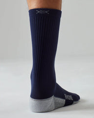 Essentials Mid Calf Sock -- Navy/Heather Gray