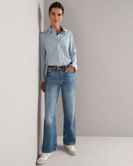 Mirage Button Up -- Blue Pearl