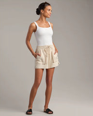 Mirage Pocket Short -- Linen