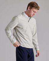 Momentum Golf Snap Crew Neck -- Navy