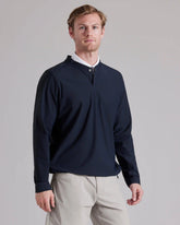 Momentum Golf Snap Crew Neck -- True Navy