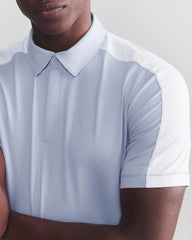 Momentum Tech Golf Polo -- Zen Blue/Bright White