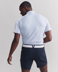 Momentum Tech Golf Polo -- Zen Blue/Bright White