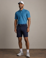 Momentum Tech Polo -- Ash Blue Honeycomb