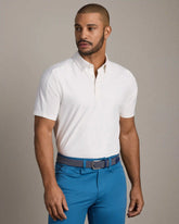 Momentum Tech Polo -- White Onyx Honeycomb