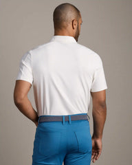 Momentum Tech Polo -- White Onyx Honeycomb
