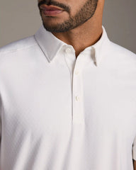 Momentum Tech Polo -- White Onyx Honeycomb