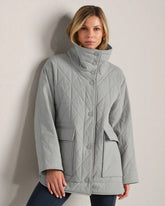 Monterey Quilted Jacket -- Grey Sky