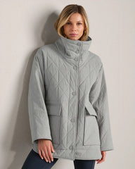 Monterey Quilted Jacket -- Grey Sky
