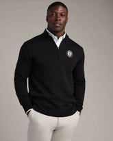NBA Commuter® 1/4 Zip Sweater -- Black -- Brooklyn Nets