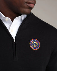 NBA Commuter® 1/4 Zip Sweater -- Black -- Denver Nuggets