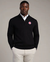 NBA Commuter® 1/4 Zip Sweater -- Black -- Detroit Pistons