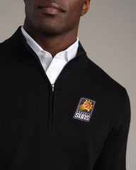 NBA Commuter® 1/4 Zip Sweater -- Black -- Phoenix Suns
