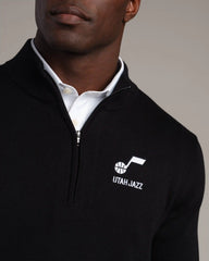 NBA Commuter® 1/4 Zip Sweater -- Black -- Utah Jazz