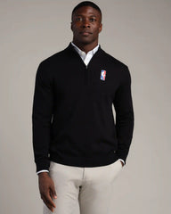 NBA Logo Commuter® 1/4 Zip Sweater -- Black