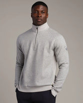 NBA Heritage Midweight 1/4 Zip -- Heather Gray -- Charlotte Hornets