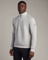 NBA Heritage Midweight 1/4 Zip -- Heather Gray -- Chicago Bulls