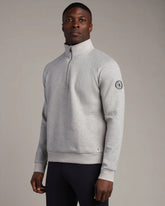 NBA Heritage Midweight 1/4 Zip -- Heather Gray -- LA Clippers