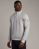 NBA Heritage Midweight 1/4 Zip -- Heather Gray -- Minnesota Timberwolves