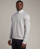NBA Heritage Midweight 1/4 Zip -- Heather Gray -- Toronto Raptors
