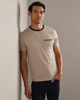 Origin Pocket Tee - Slim -- Teak Brown Stripe