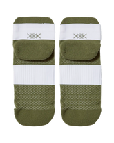 Essentials Ankle Sock -- White/Olivine