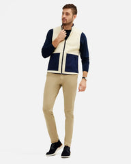 Sherpa Fleece Vest -- Natural