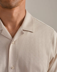 Palms Camp Collar Shirt -- Bone