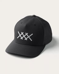 Peak Hat - Captain's Stitch -- Pure Black