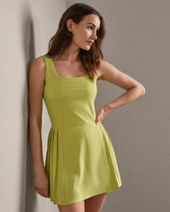 Rally Dress -- Citron Green