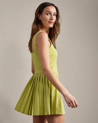 Rally Dress -- Citron Green