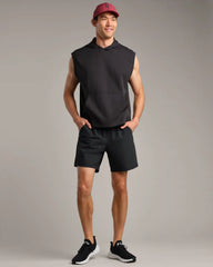 Range Sleeveless Hoodie -- Black