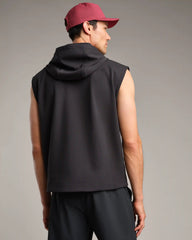 Range Sleeveless Hoodie -- Black