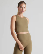 Revive™ Longline Bra -- Brown Leaf