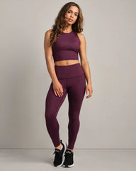 Revive™ 7/8 Legging -- Mulberry Houndstooth