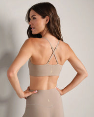 Revive™ Cami Sport Bra -- Beige Stone