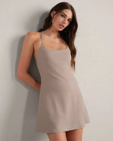 Revive™ Rib Dress -- Beige Stone