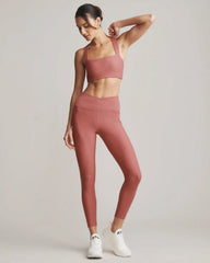 Ripple 7/8 Pocket Legging -- Hibiscus Blush
