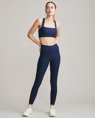 Ripple 7/8 Pocket Legging -- Navy Blue