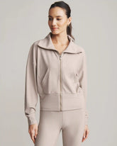Ripple Full Zip -- Taupe