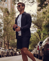 Big Easy Seersucker Coaches Jacket -- True Navy
