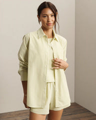 Saltair Button Up -- Citron Stripe