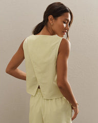 Saltair Tank -- Citron Stripe