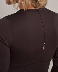 Serene Fitted Long Sleeve -- Dark Espresso